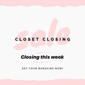 SALE▪️IM CLOSING MY CLOSET!!